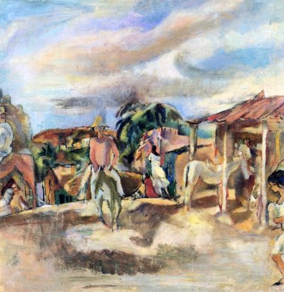A Cuban Village by Jules Pascin