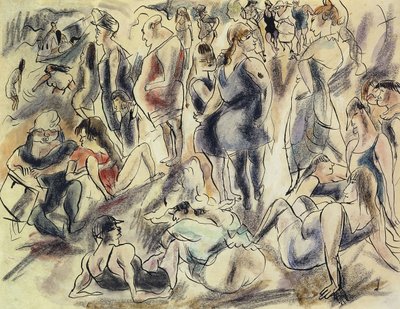 American Beach by Jules Pascin