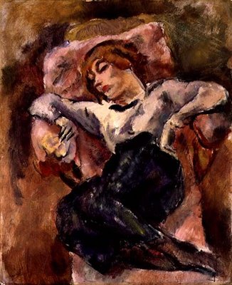 Hermine David Sleeping by Jules Pascin