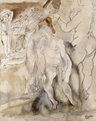 La Coiffure by Jules Pascin