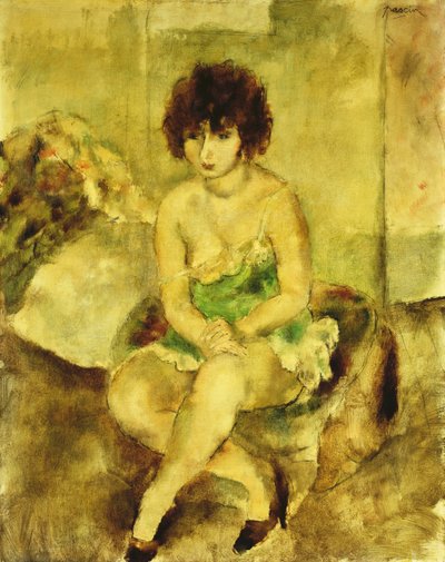 Portrait of Lucy Krohg by Jules Pascin