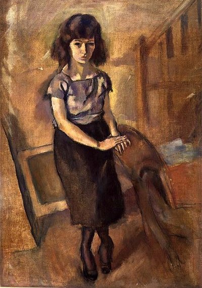 Standing Young Woman by Jules Pascin