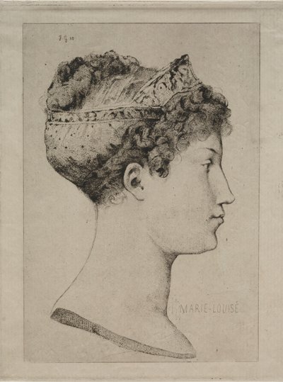 Marie Louise in Profile by Jules de Goncourt