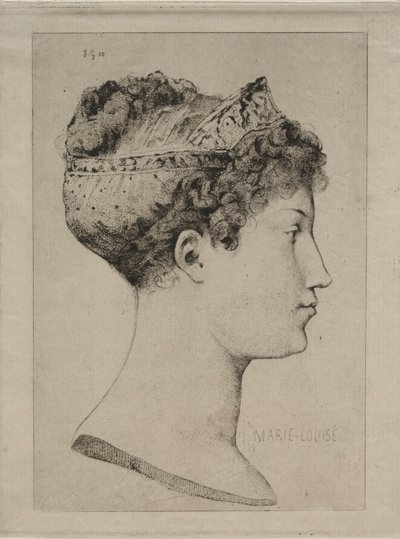 Marie Louise in Profile, 1860 by Jules de Goncourt