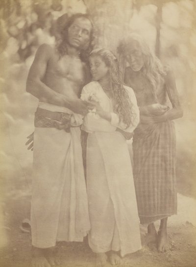 Ceylonese Group by a Tree, 1878 by Julia Margaret Cameron