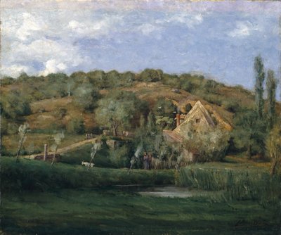 A French Homestead, 1878 by Julian Alden Weir