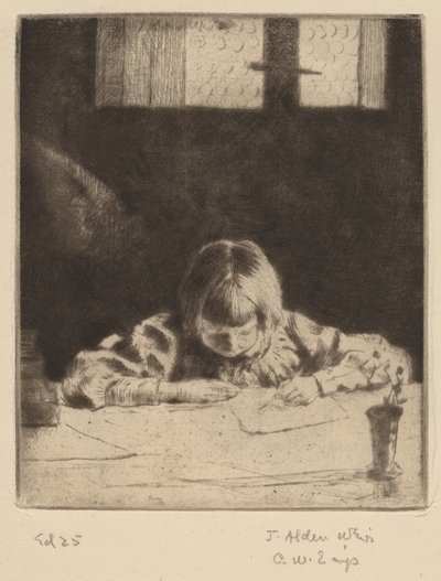 The Little Student by Julian Alden Weir