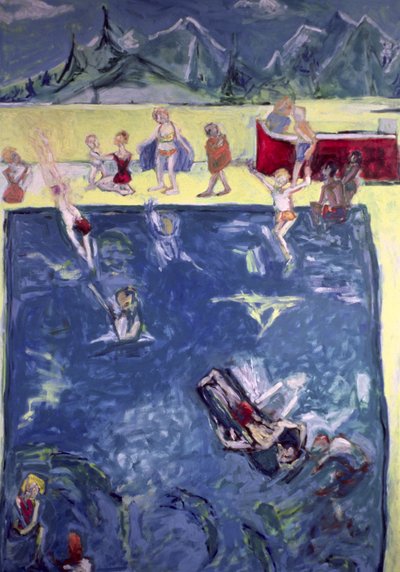 Swimmers in Wengen by Julie Held