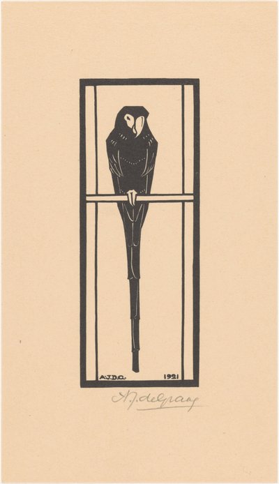 Macaw by Julie de Graag (signed by artist)