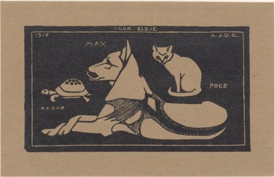Akbar, Max, Cat by Julie de Graag