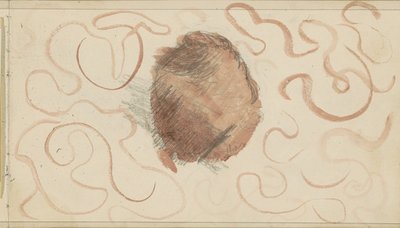 Sphere Surrounded by Curly Lines by Julie de Graag