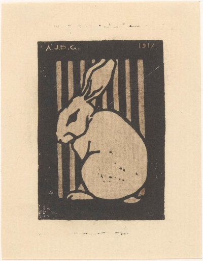 Seated Rabbit by Julie de Graag