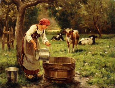 Tending the Cows by Julien Dupre