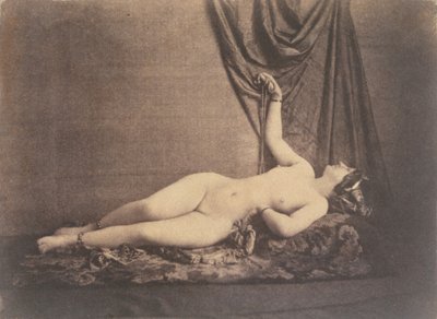 Reclining Female Nude, ca. 1853 by Julien Vallou de Villeneuve