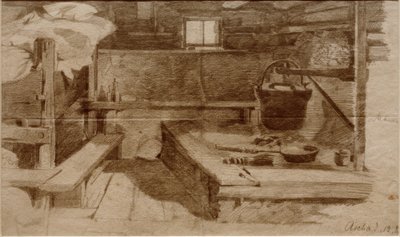 Interior of a Farmhouse by Julius Adam