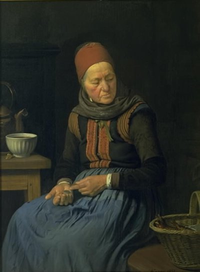 An Amager Woman by Julius Exner