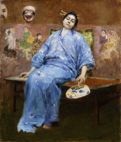 Geisha at Rest by Julius Gari Melchers