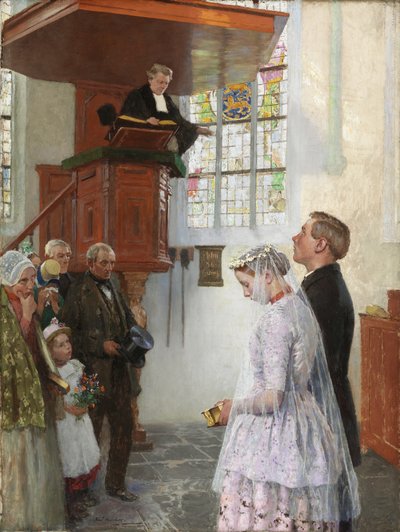 The Wedding by Julius Gari Melchers