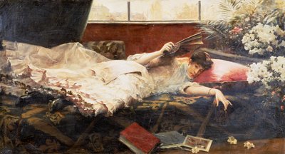 An Idle Afternoon by Julius Leblanc Stewart