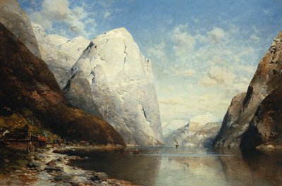 A Norwegian Fjord by Julius Rose