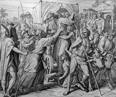 Joseph and Jacob by Julius Schnorr von Carolsfeld