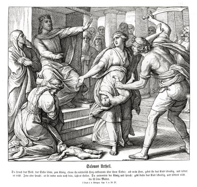 Judgement of Solomon by Julius Schnorr von Carolsfeld