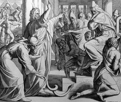 Moise and Aaron by Julius Schnorr von Carolsfeld