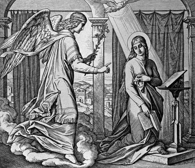 The Annunciation by Julius Schnorr von Carolsfeld