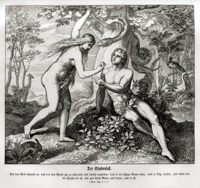 The Fall, Genesis by Julius Schnorr von Carolsfeld