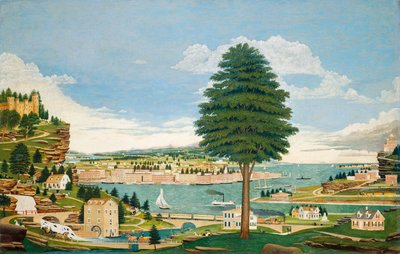 Composite Harbour Scene with Castle by Jurgen Frederick Huge