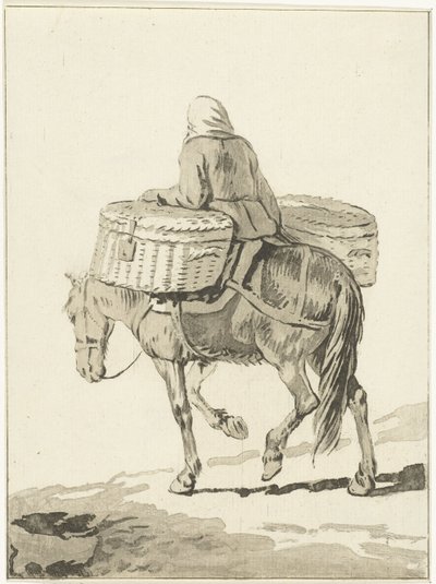 Woman on Horseback by Jurriaan Cootwijck (attributed to)