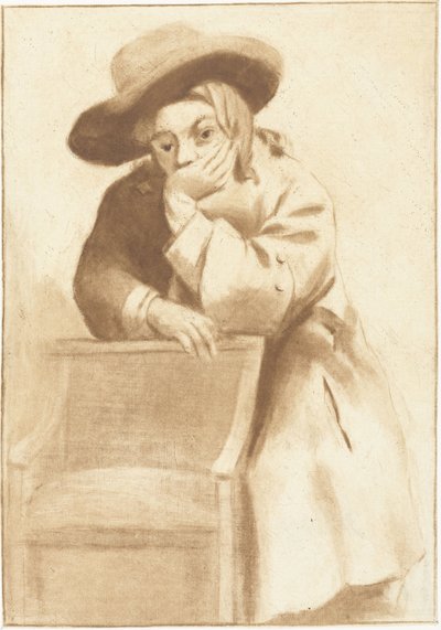 Boy Leaning on a Chair by Jurriaan Cootwijck