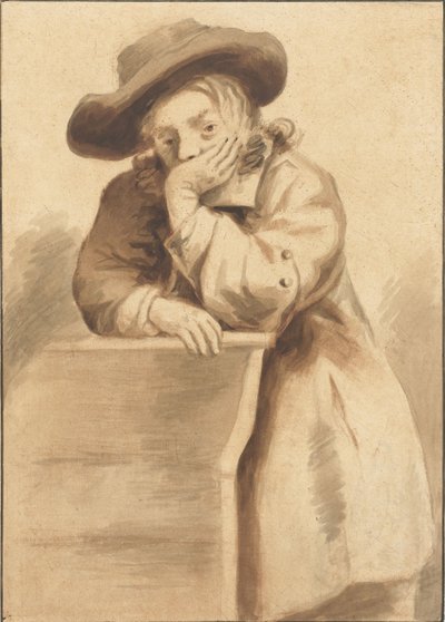 Boy Leaning on a Chair by Jurriaan Cootwijck