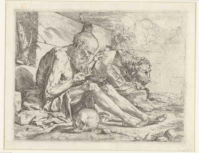 Saint Jerome Reading by Jusepe de Ribera