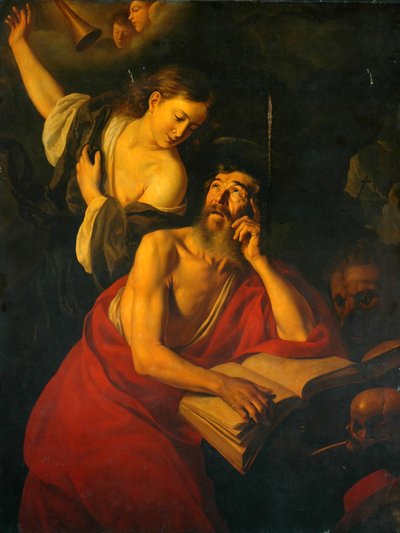 St Jerome Visited By The Angels by Jusepe de Ribera