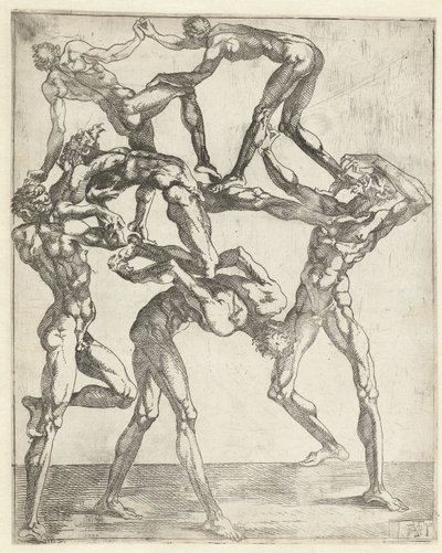 Pyramid of Six Men by Juste de Juste