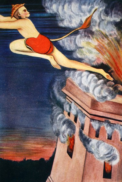 Burning of Lanka by K Venkatappa