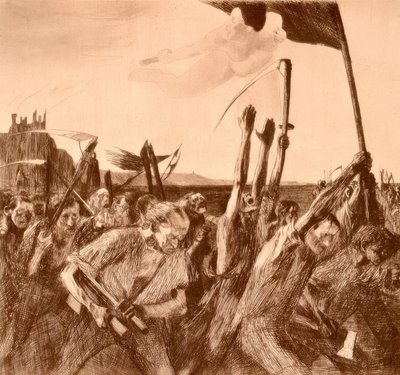 Uproar by Käthe Kollwitz