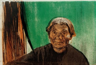 Old Woman at the Window by Käthe Kollwitz