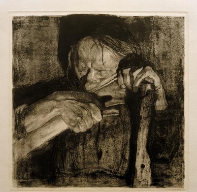 K. Kollwitz, Sharpening the Scythe by Käthe Kollwitz