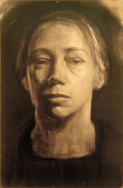Kathe Kollwitz, Self-portrait 1904 by Käthe Kollwitz