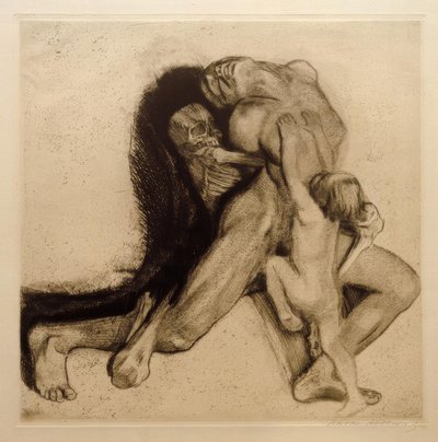 Death and Woman by Käthe Kollwitz