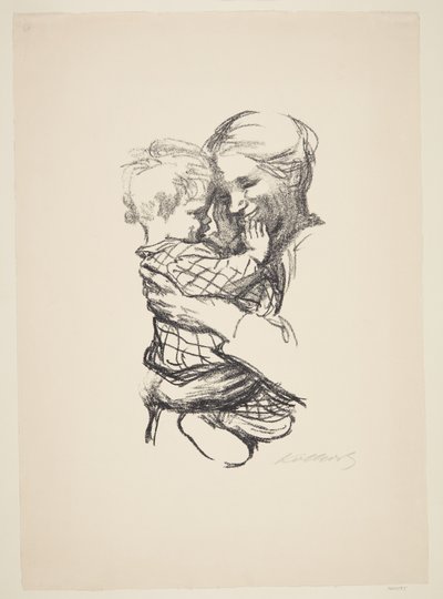 Mother with Child in Her Arms by Käthe Kollwitz