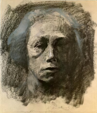Self-Portrait en Face by Käthe Kollwitz
