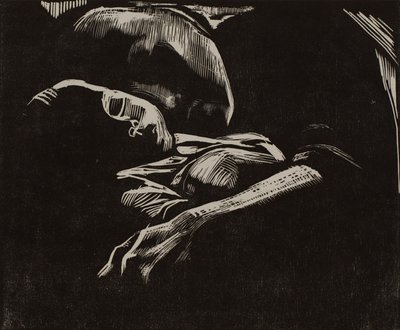 Sleeping Woman with Child by Käthe Kollwitz