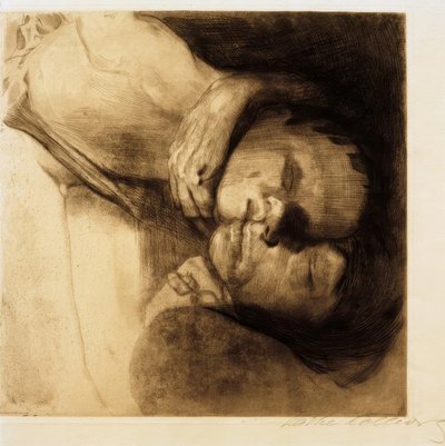 Death, Woman, and Child by Käthe Kollwitz