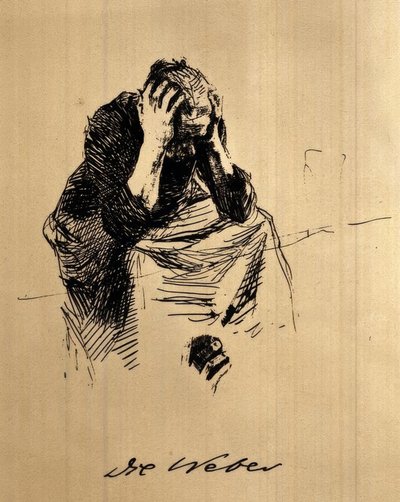 Mourning Woman by Käthe Kollwitz