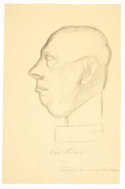 Portrait of the Painter Carl Holsøe (1863-1935) by Kai Nielsen