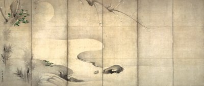 Pine and Plum by Moonlight by Kaiho Yusho