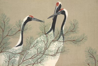 Tsuru, from Momoyo-gusa by Kamisaka Sekka